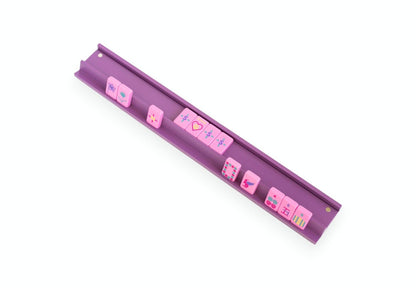Wooden Mahjong Racks and Magnetic Pushers (Set of 4)