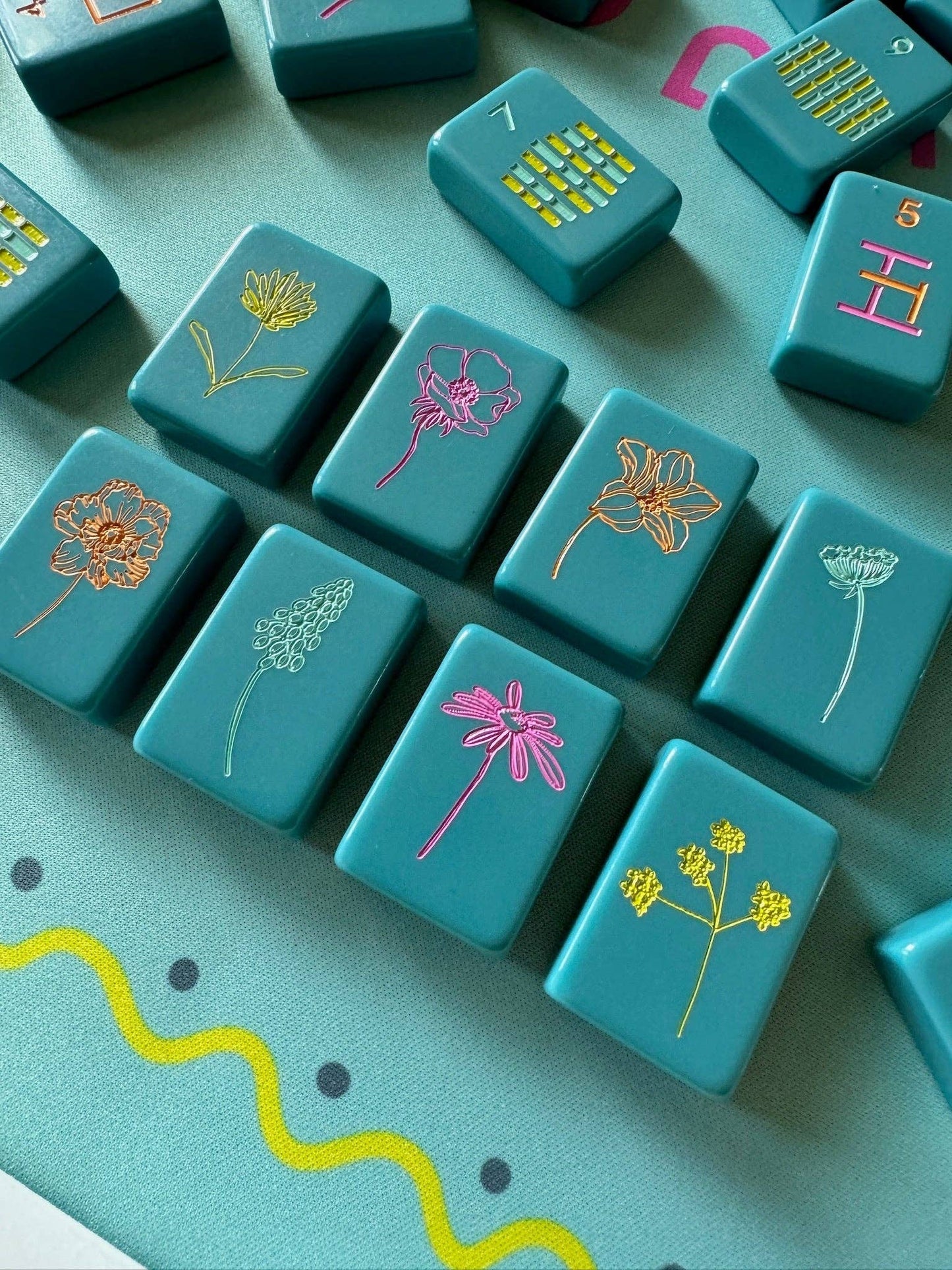 OG Mahj Tiles | Totally Teal