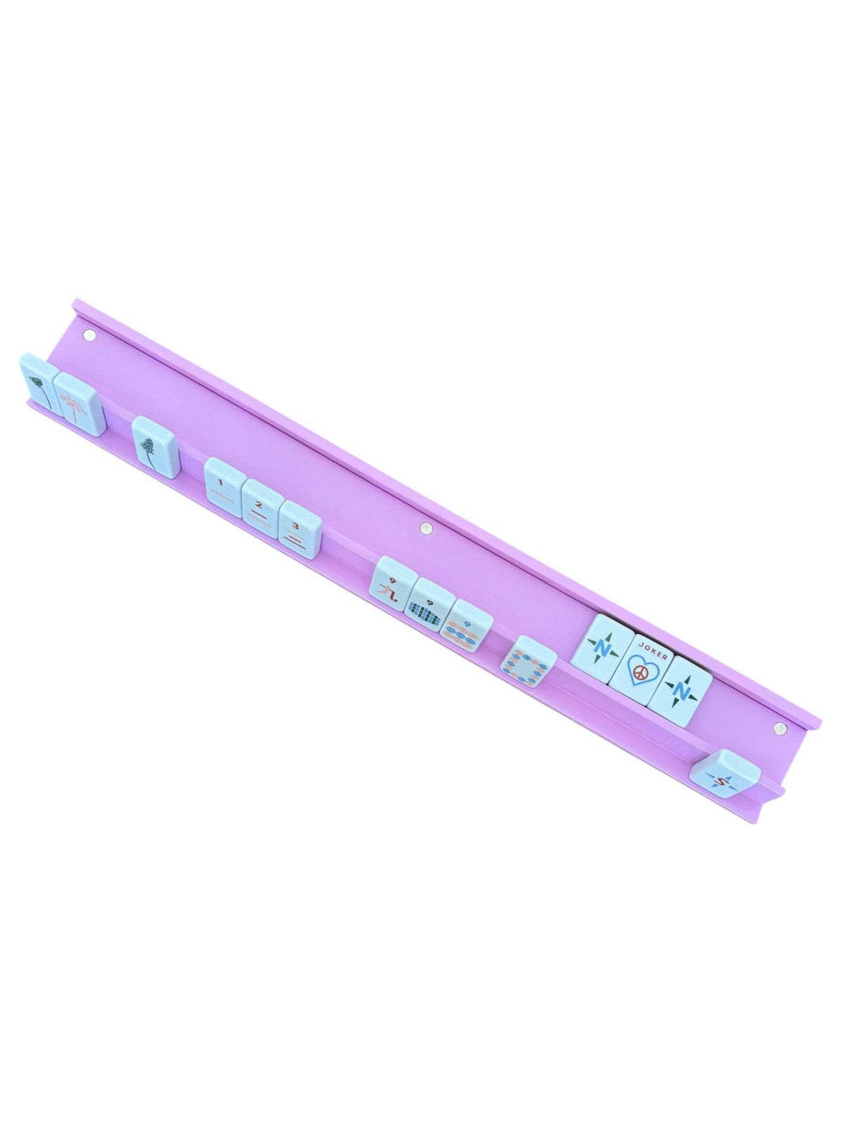 Wooden Mahjong Racks and Magnetic Pushers (Set of 4)