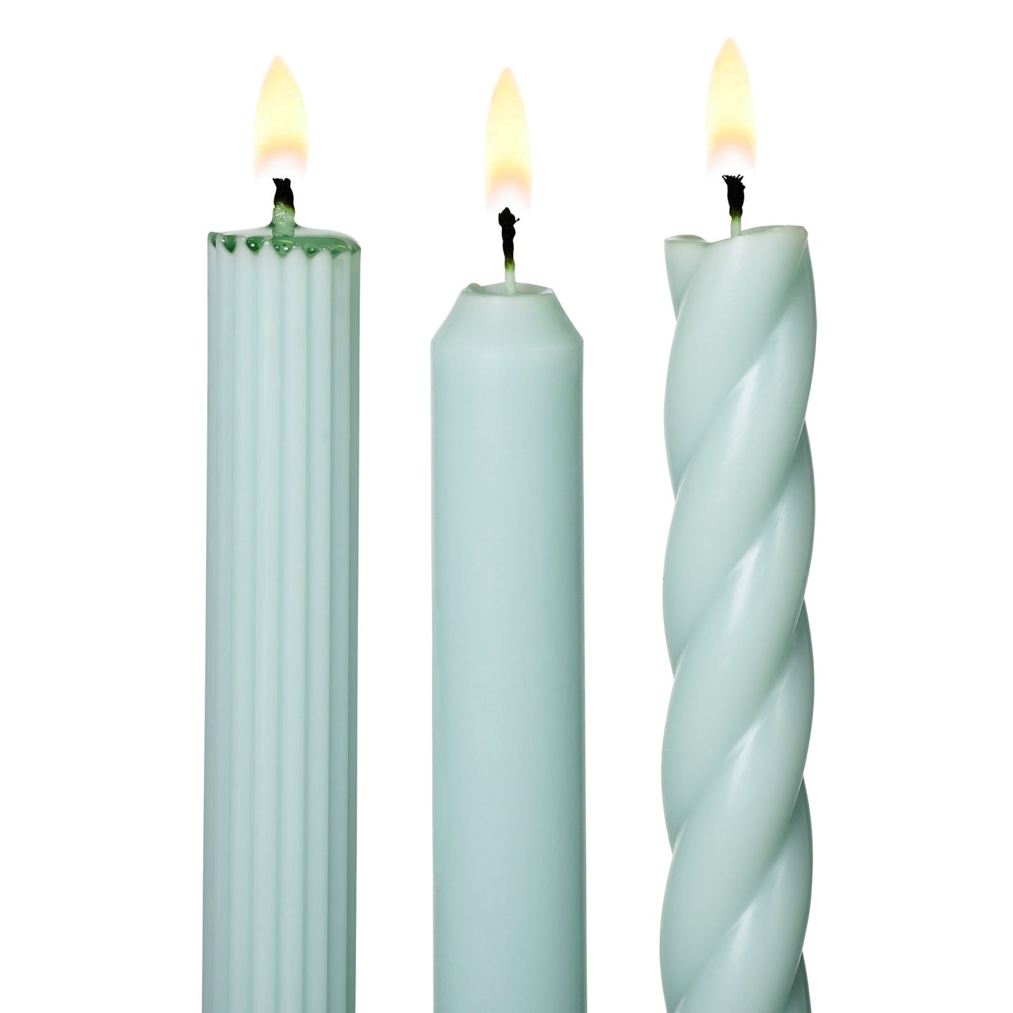 Soft Sky Taper Candle