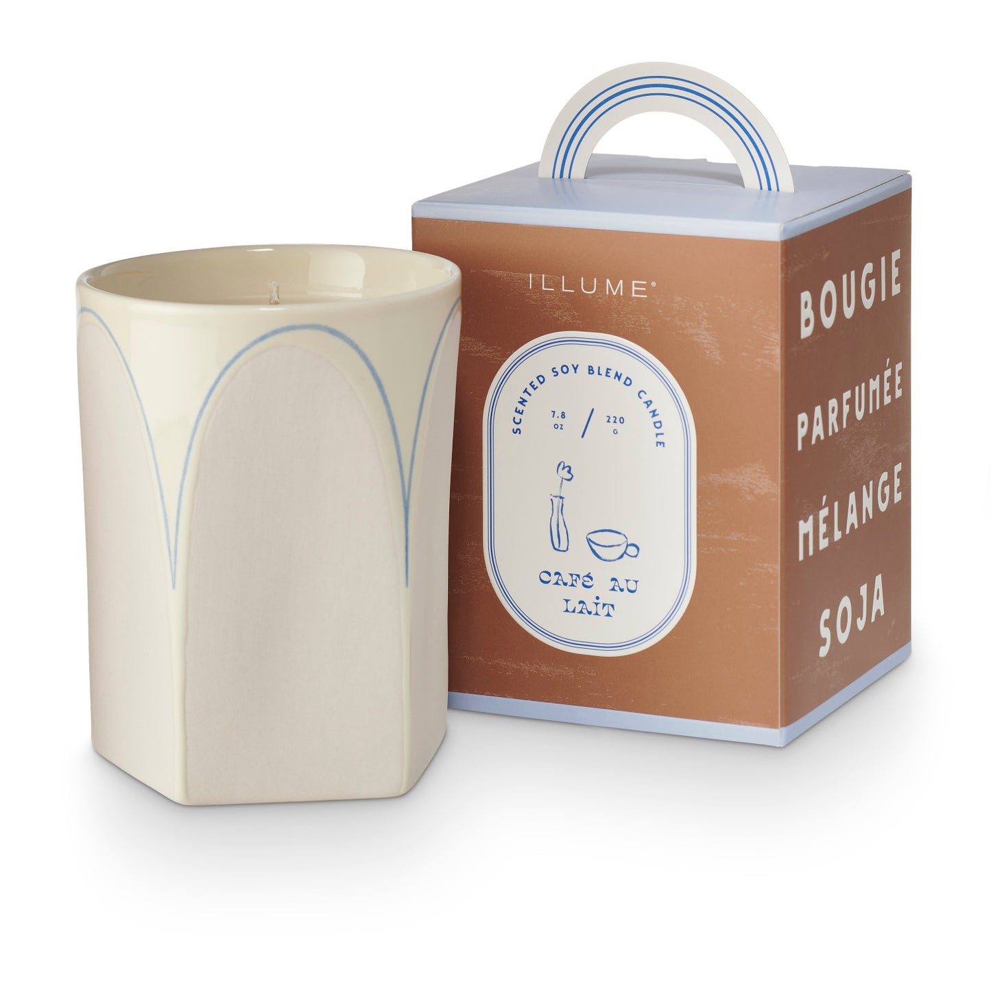 Cafe Au Lait | Petite Boxed Ceramic Candle