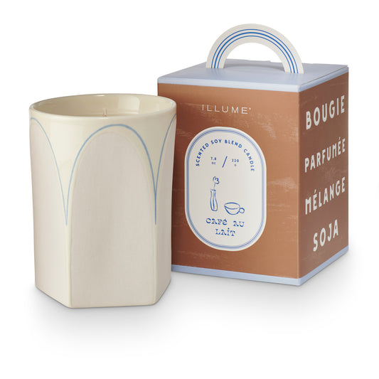 Cafe Au Lait | Petite Boxed Ceramic Candle