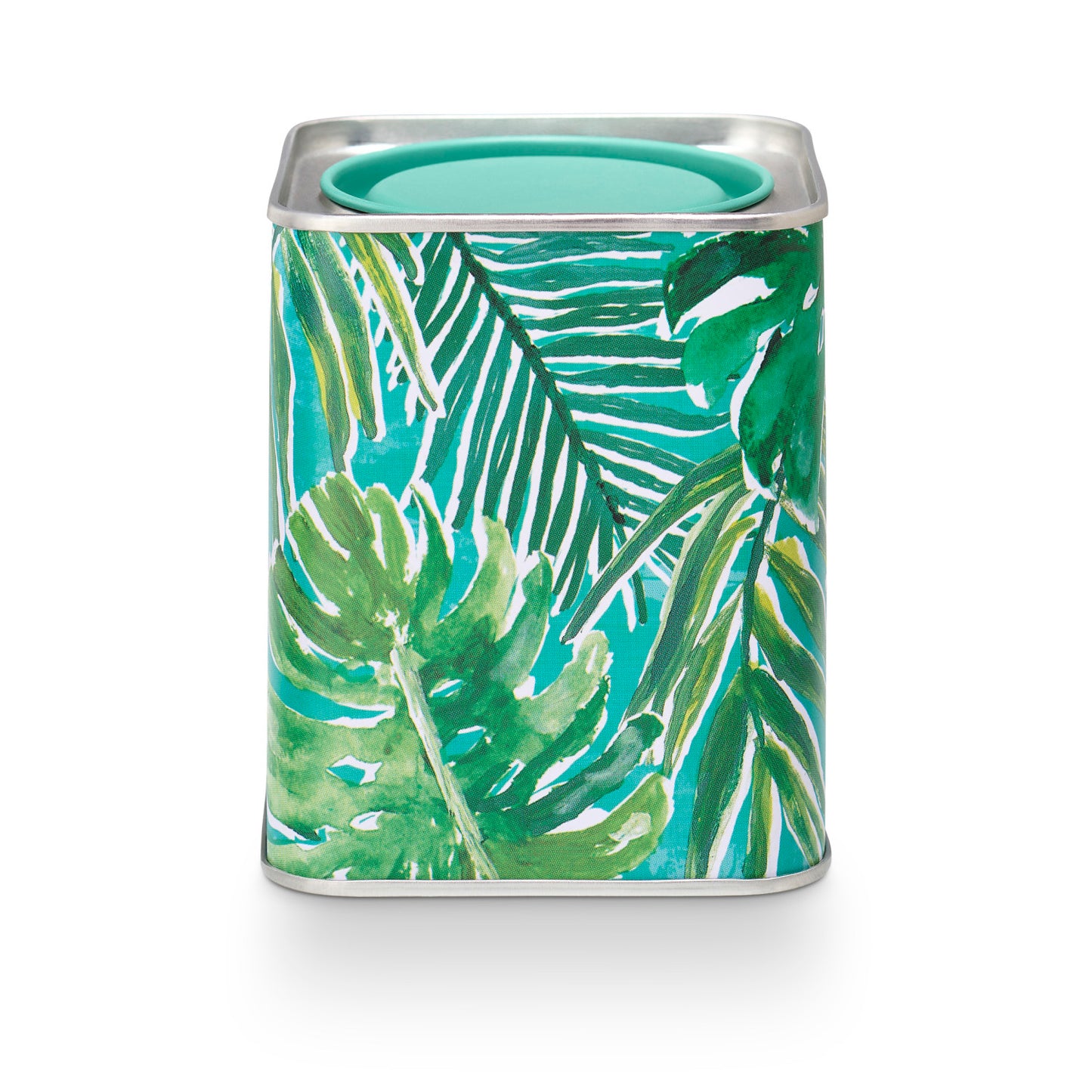 Jungle Green Magnolia Printed Tin Candle
