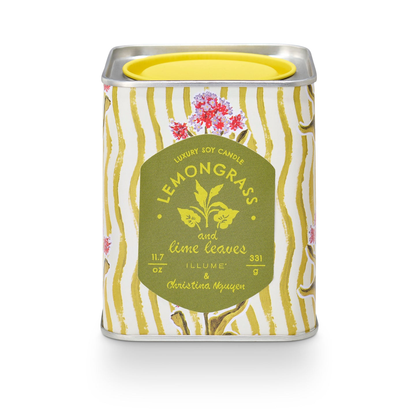 Lemongrass & Lime Leaves Printed Tin Candle