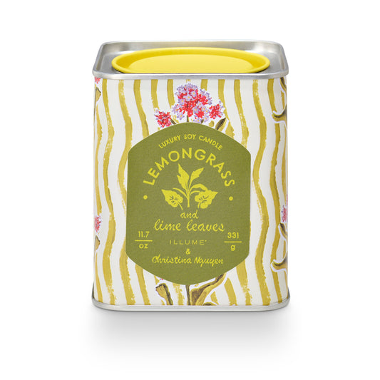 Lemongrass & Lime Leaves Printed Tin Candle