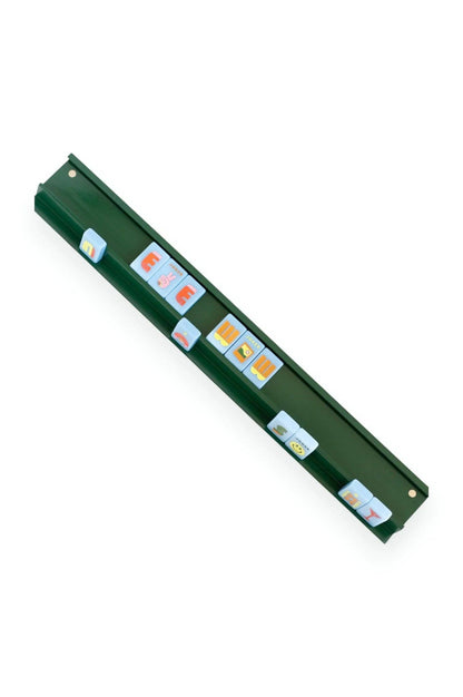 Wooden Mahjong Racks and Magnetic Pushers (Set of 4)
