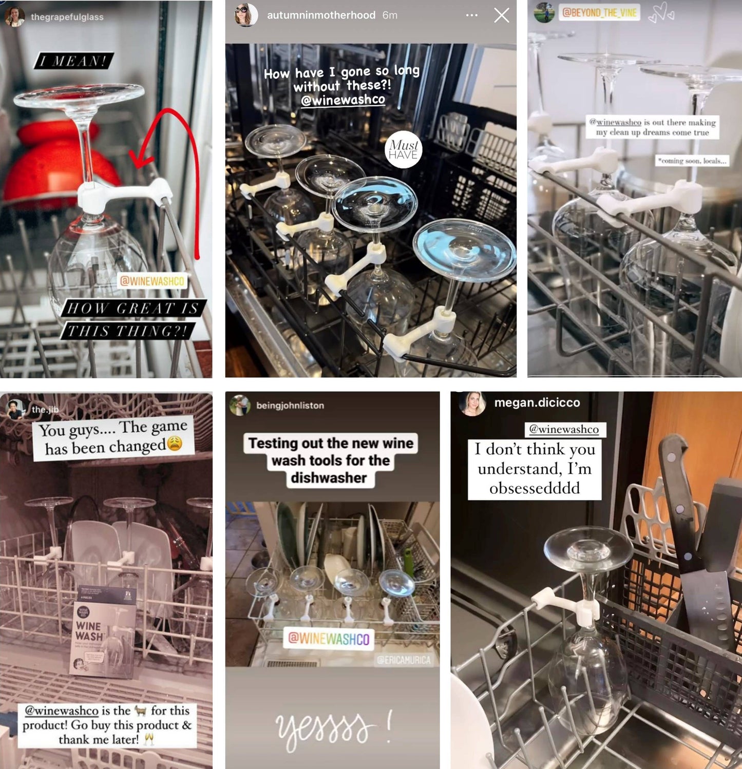 Wine Wash Dishwasher Attachment