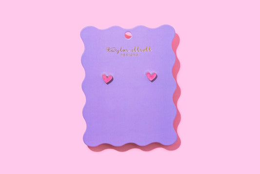 Harrison Heart Stud Earrings