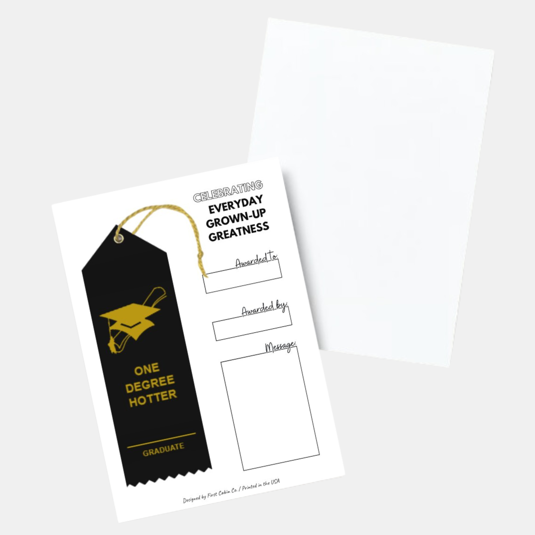 One Degree Hotter Graduate Award Ribbon