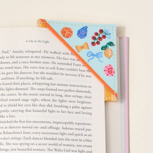 Itaian Summer Corner Keeper Fabric Bookmark