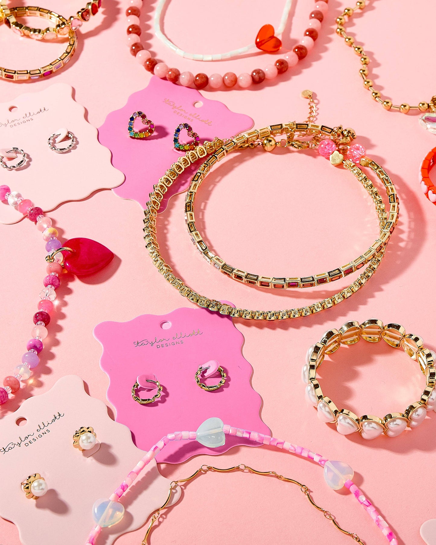 Mae Heart Stud Earrings