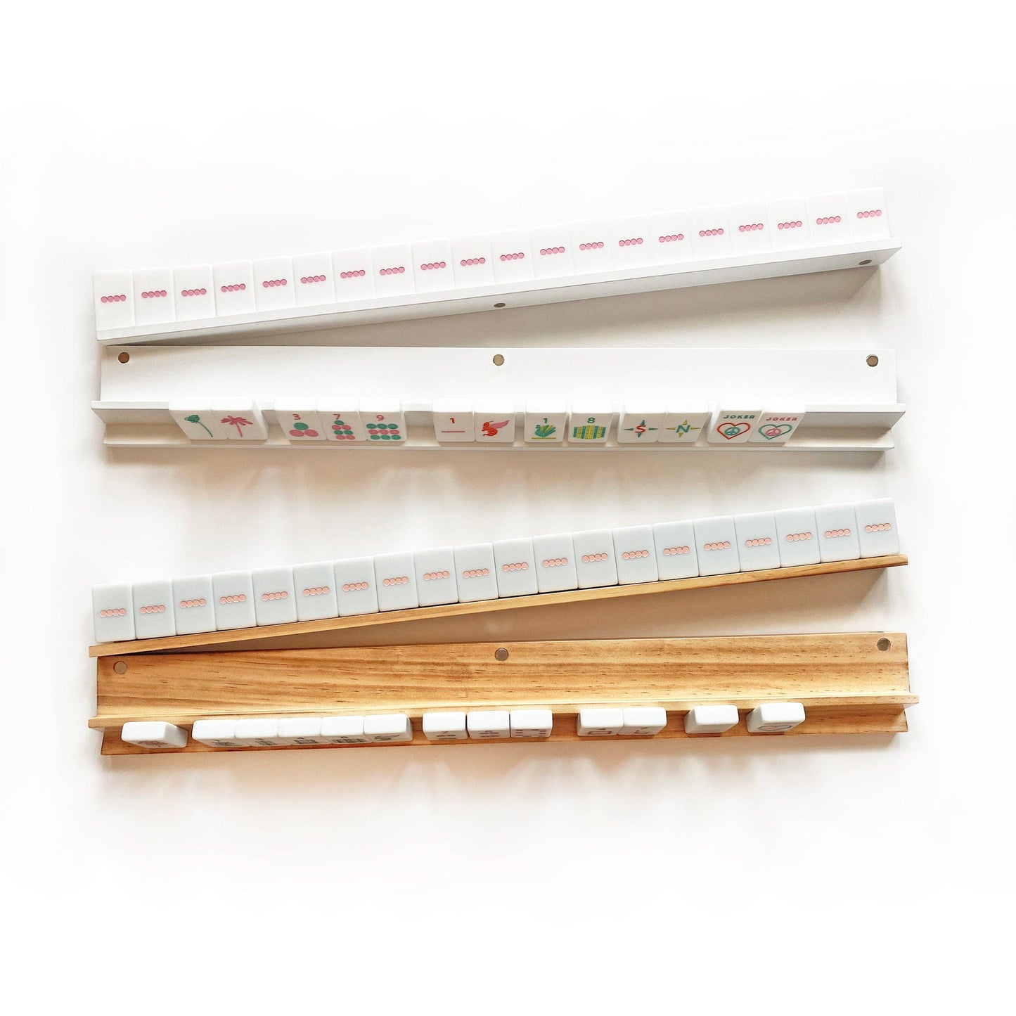 Mahjong Racks & Pushers | Set of 4
