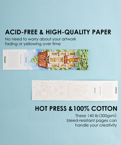 Watercolor Bookmarks: Townhouse