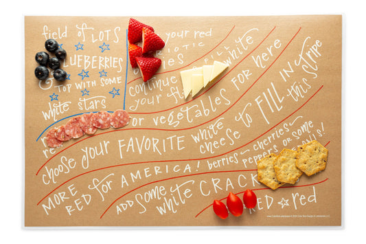 Color Box Design & Letterpress - Charcuterie Cheat Sheet | Flag