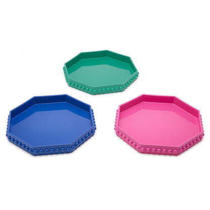 Octogonal Hobnail Tray