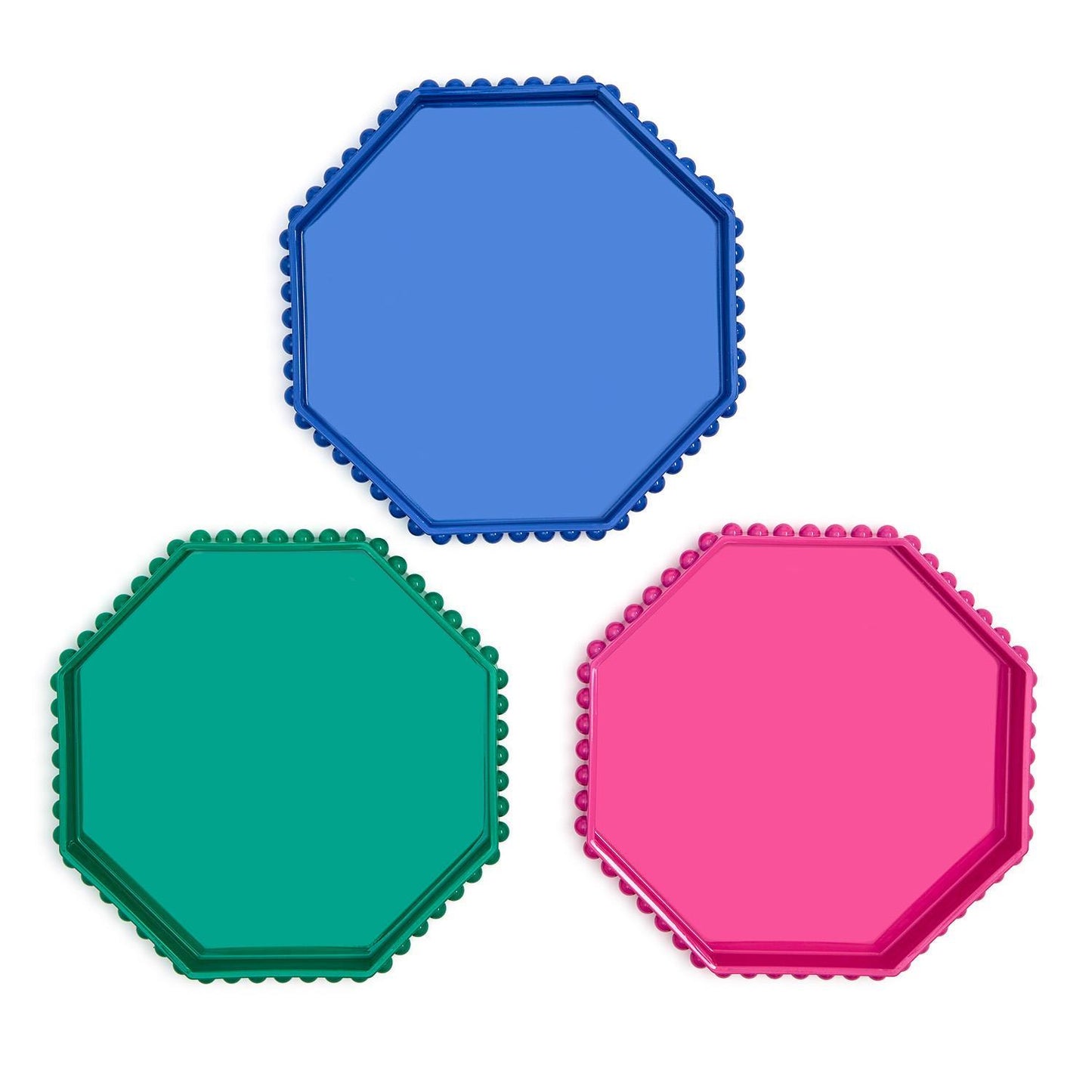 Octogonal Hobnail Tray