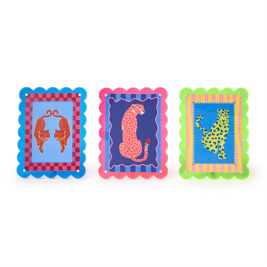 Color Pop Scalloped Edge Acrylic 5x7 Frame
