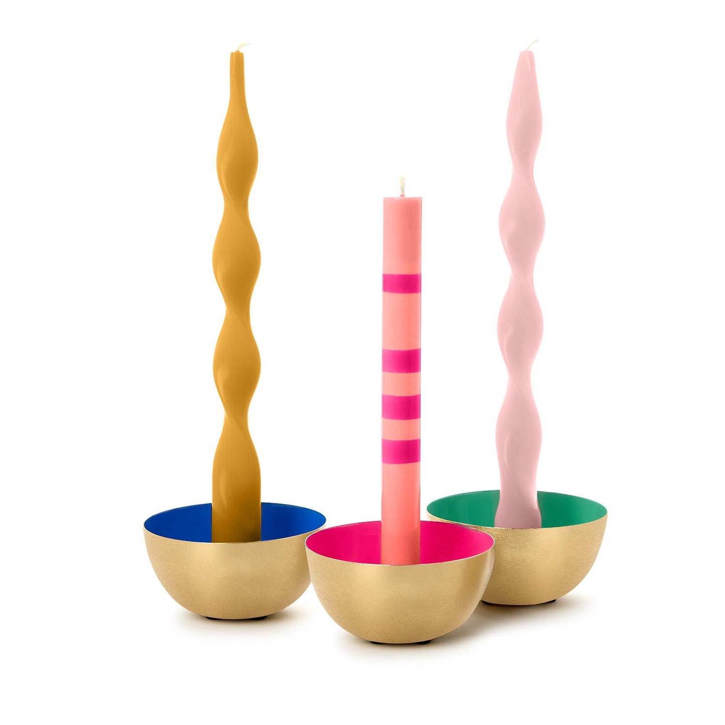 Color Pop Bowl Taper Candle Holder