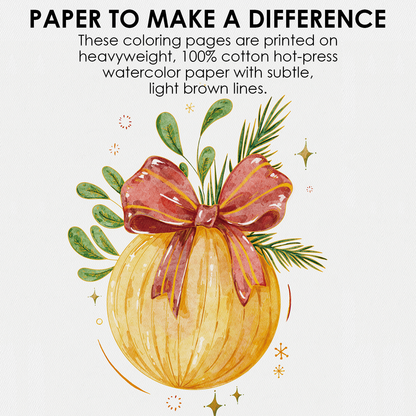Watercolor Coloring Club Box: Holiday