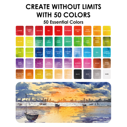 All-In-One Watercolor Set of 50