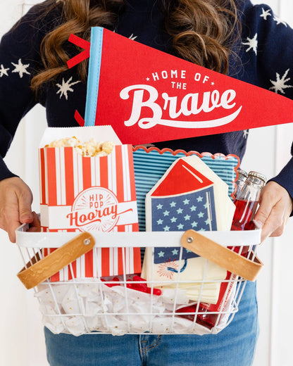Home of the Brave Felt Pennant Banner - Occasions by Shakira