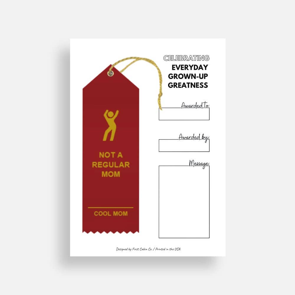 Not A Regular Mom-Cool Mom Award Ribbon