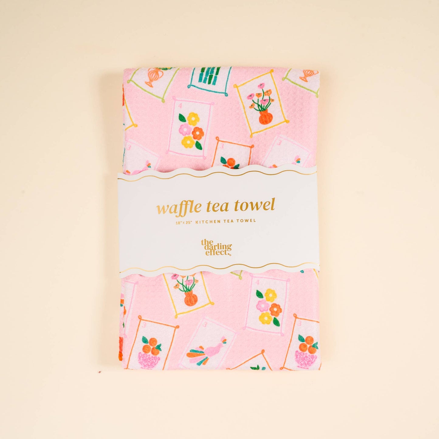 It's Mahj Time Waffle Tea Towel