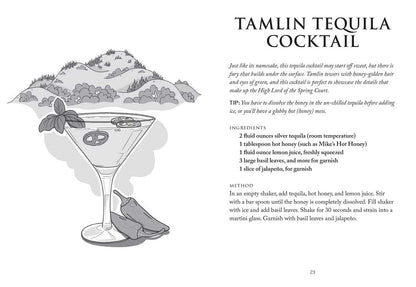 Unofficial A Court of Thorns and Roses Cocktail Book