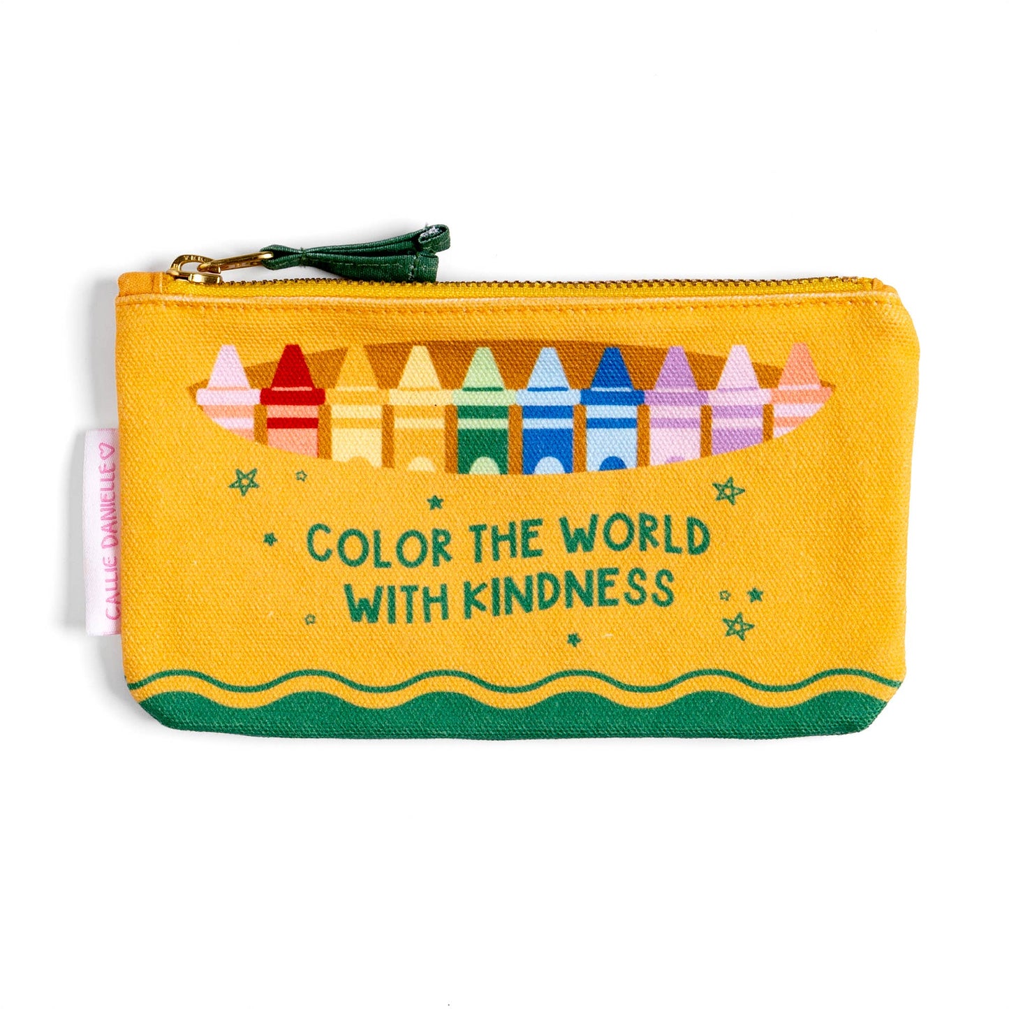 Color the World Crayon Box Canvas Pouch