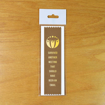 Survived Another Meeting Employee Award Ribbon
