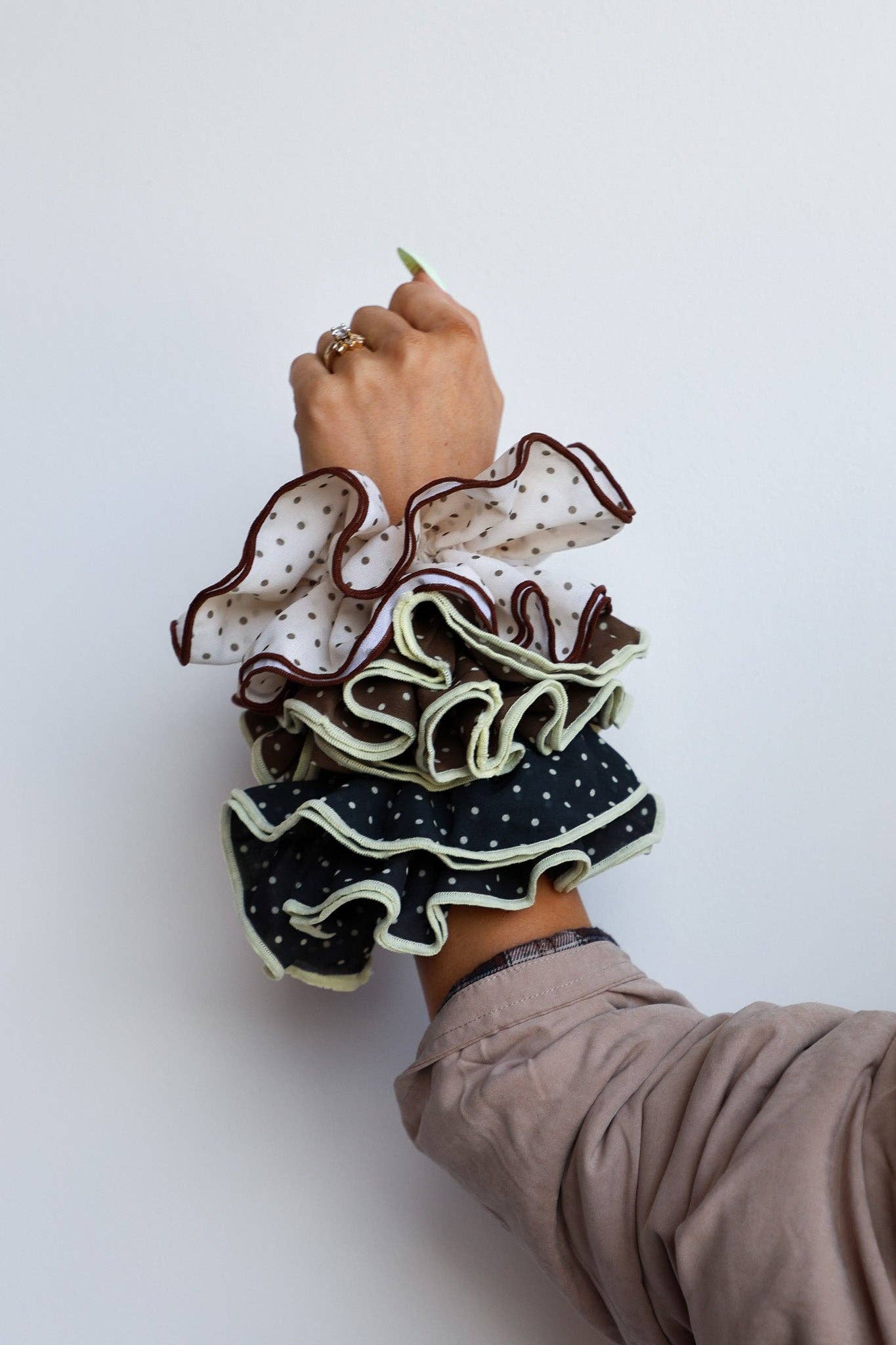 Polka Dot Corset Scrunchie