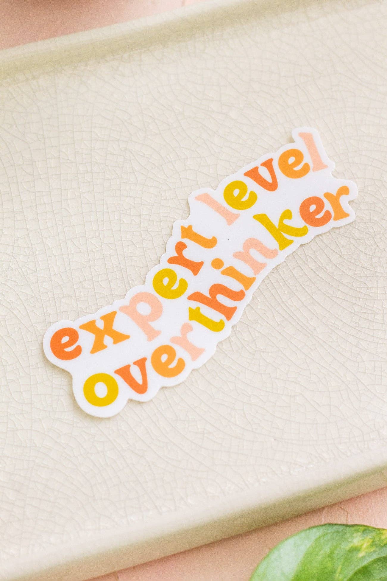 Expert Level Overthinker Sticker