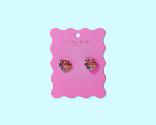 Mae Heart Stud Earrings