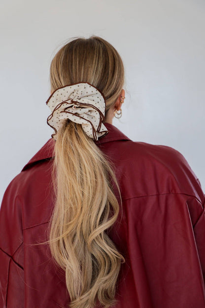 Polka Dot Corset Scrunchie