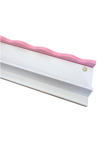 Light Pink Wavy Mahjong Rack Pusher Set