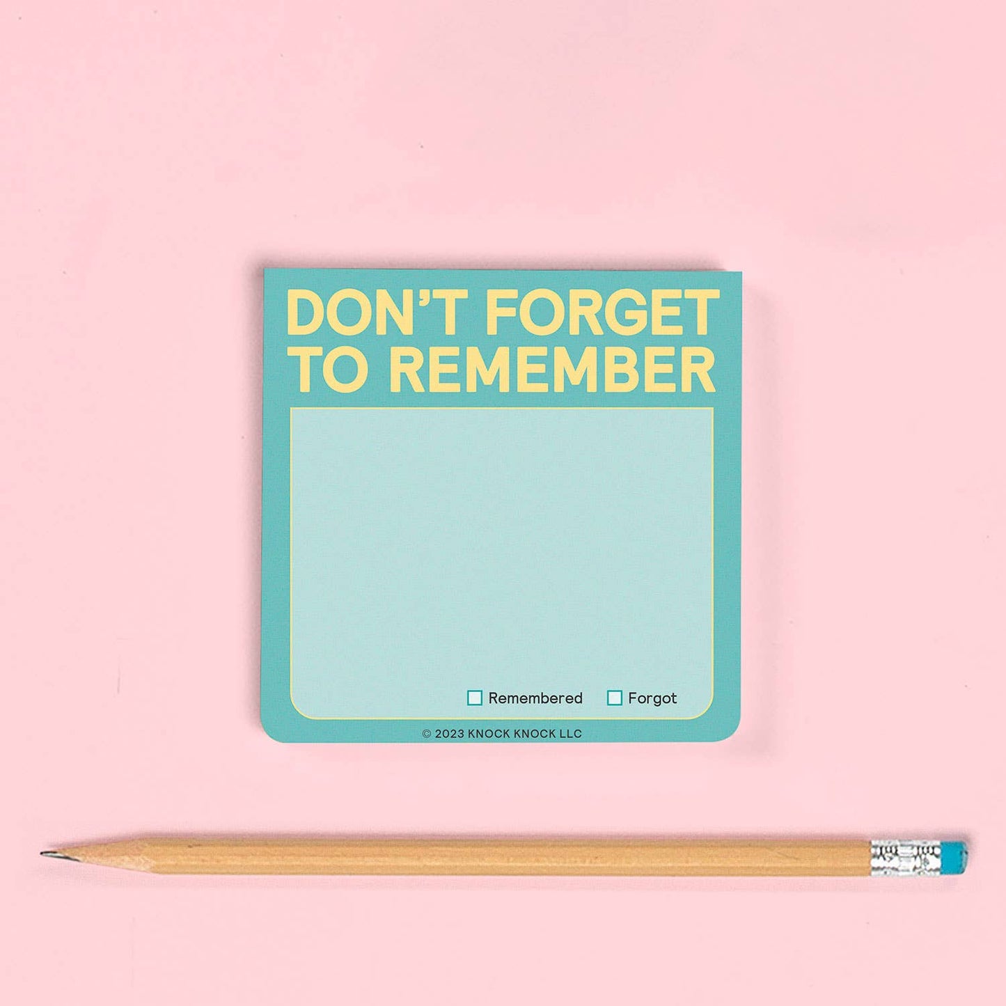 Knock Knock - Don’t Forget to Remember Sticky Note (Pastel Version)