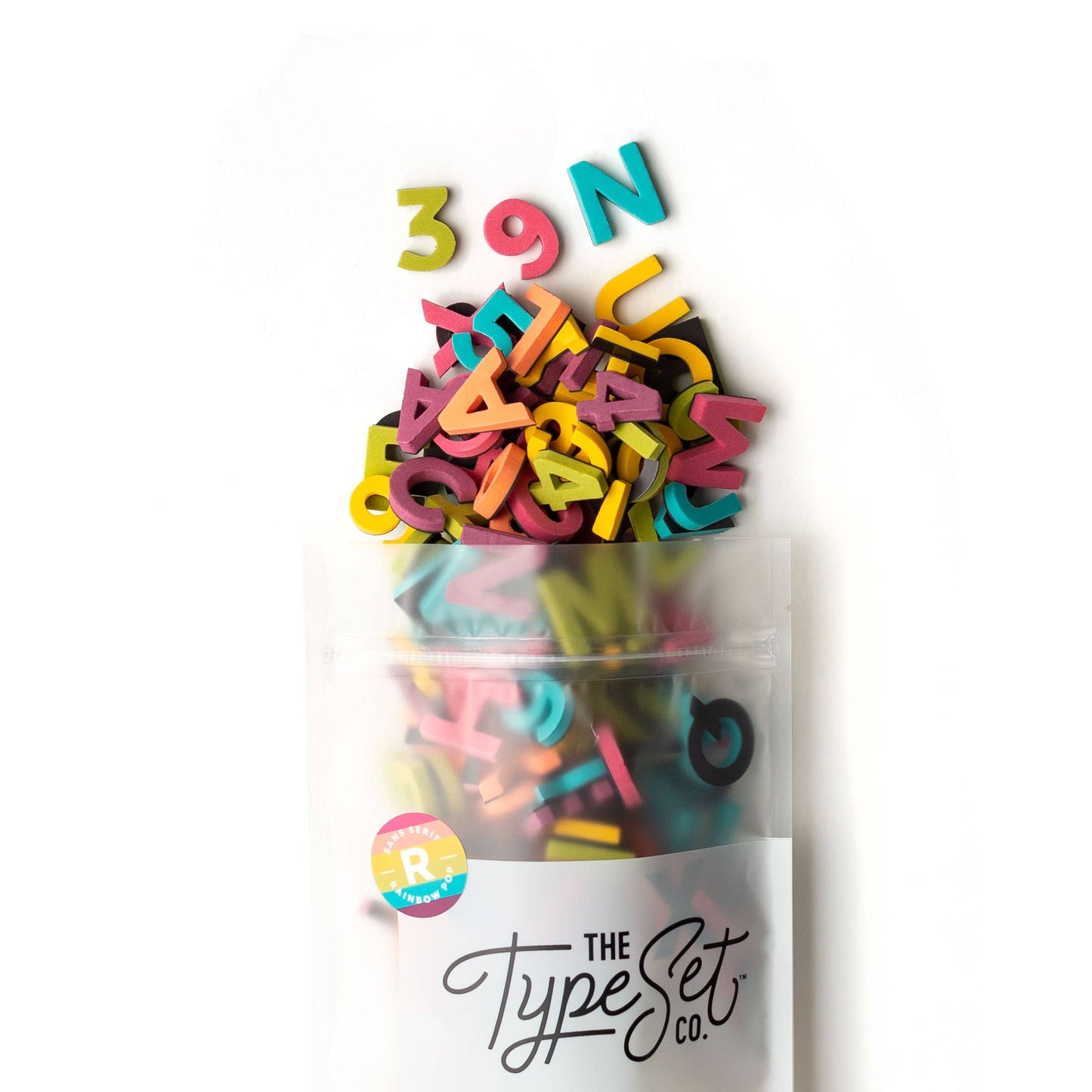 Rainbow Pop 1" 200pc Magnetic Letters