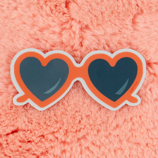 Heart Sunnies Decal Sticker