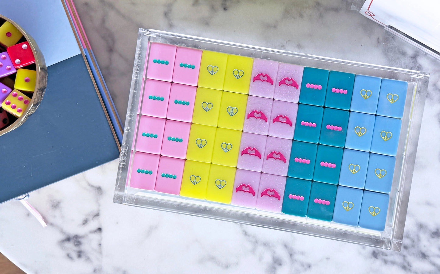 Lucite Mahjong Tile Display Box
