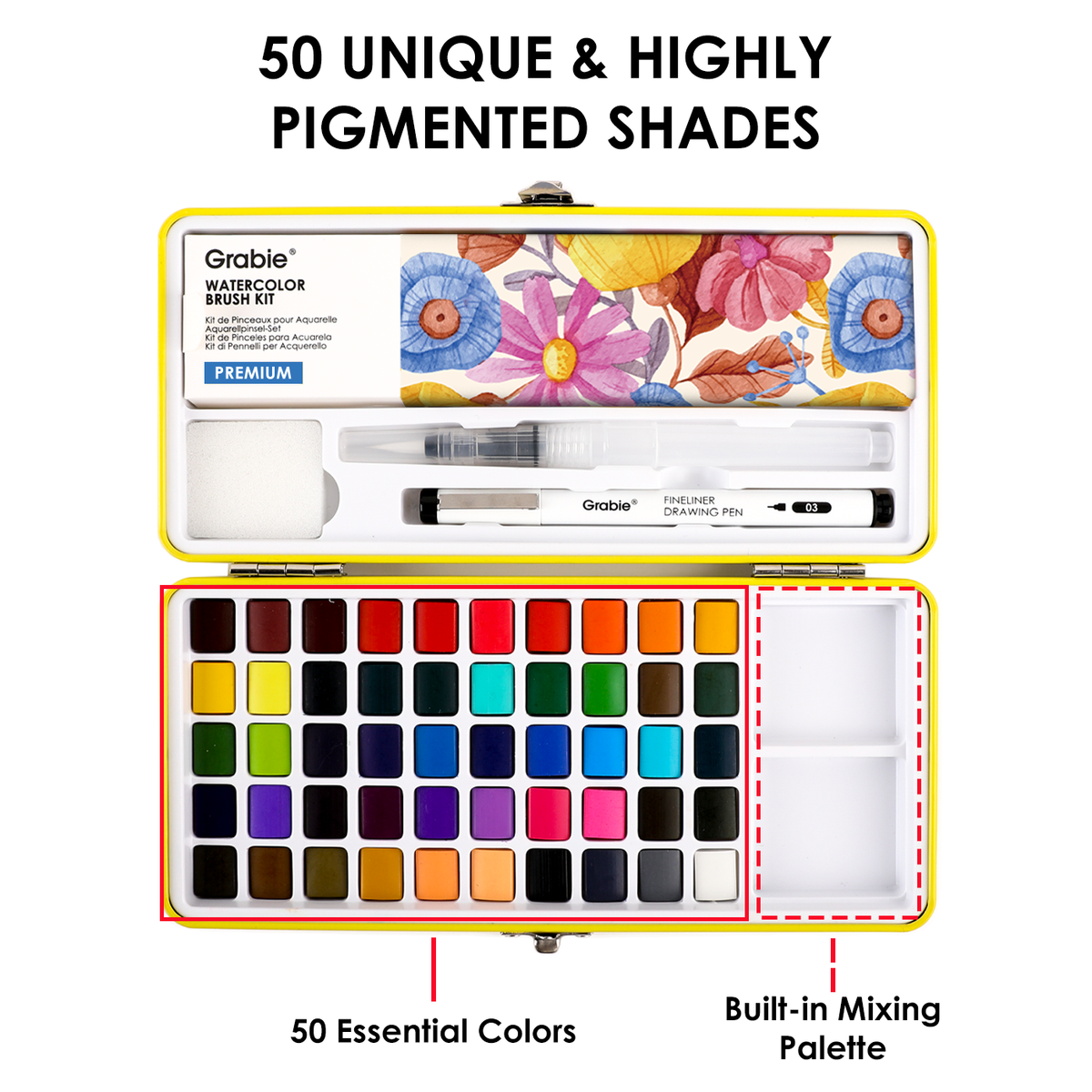 All-In-One Watercolor Set of 50