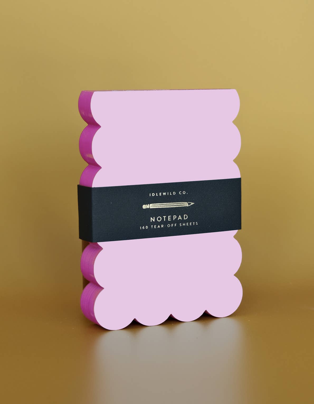 Lilac + Hot Pink Scalloped Shaped Notepad