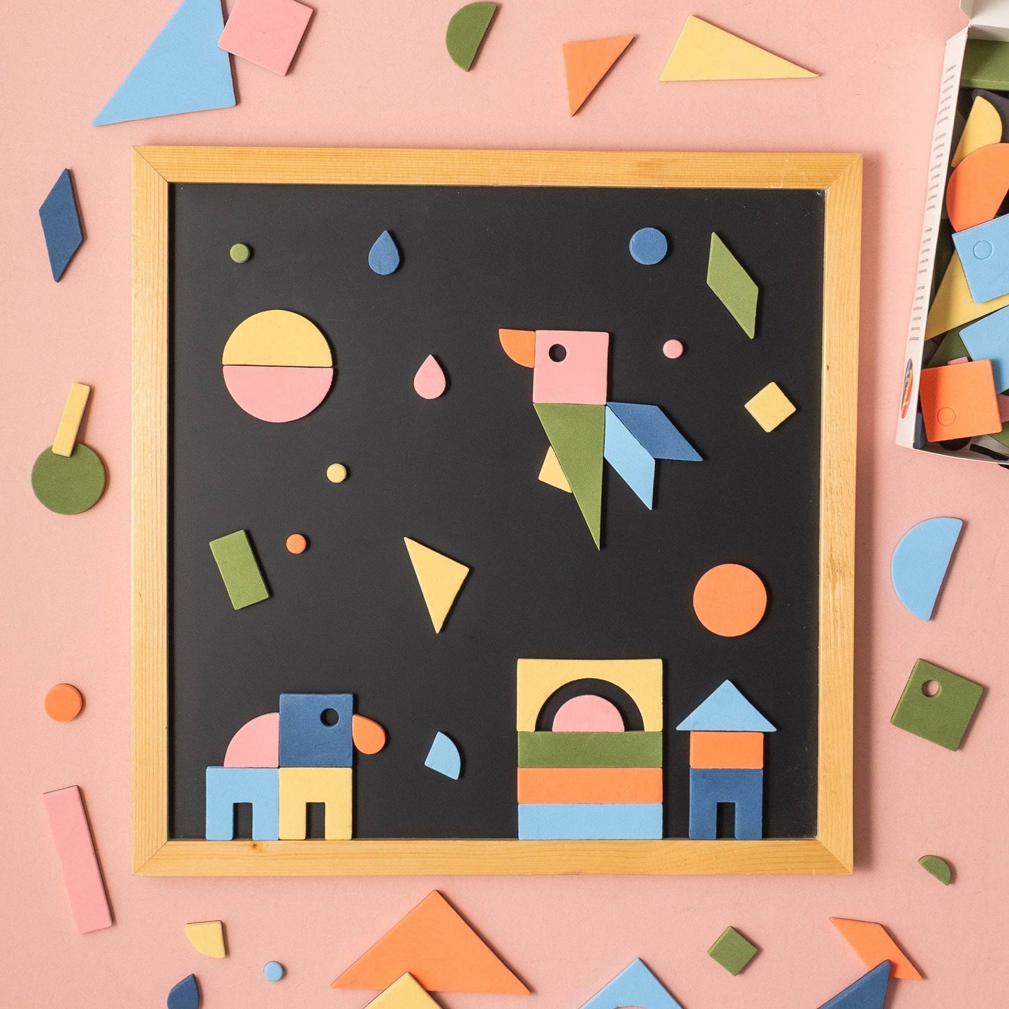Rainbow Mod 198pc Magnetic Shapes