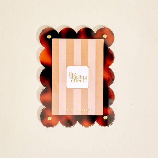 Tortoise Scalloped Mini Picture Frame Magnet