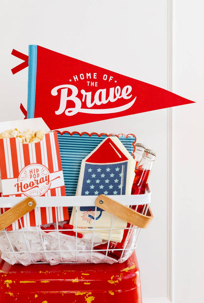 Home of the Brave Felt Pennant Banner - Occasions by Shakira