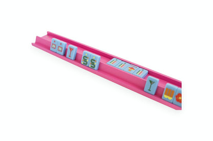 Wooden Mahjong Racks and Magnetic Pushers (Set of 4)