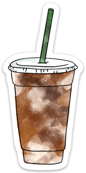 Iced Coffee Sticker