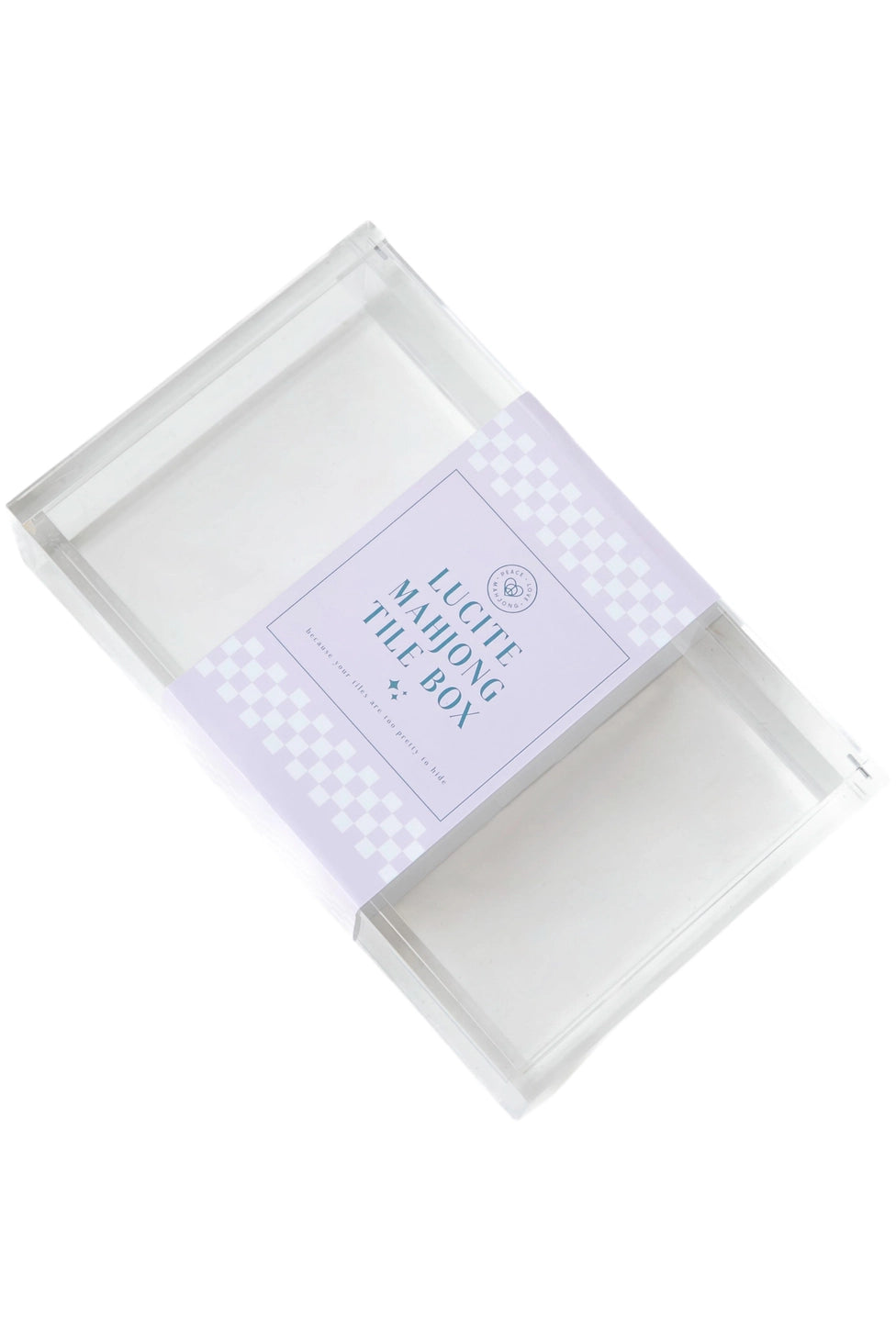Lucite Mahjong Tile Display Box