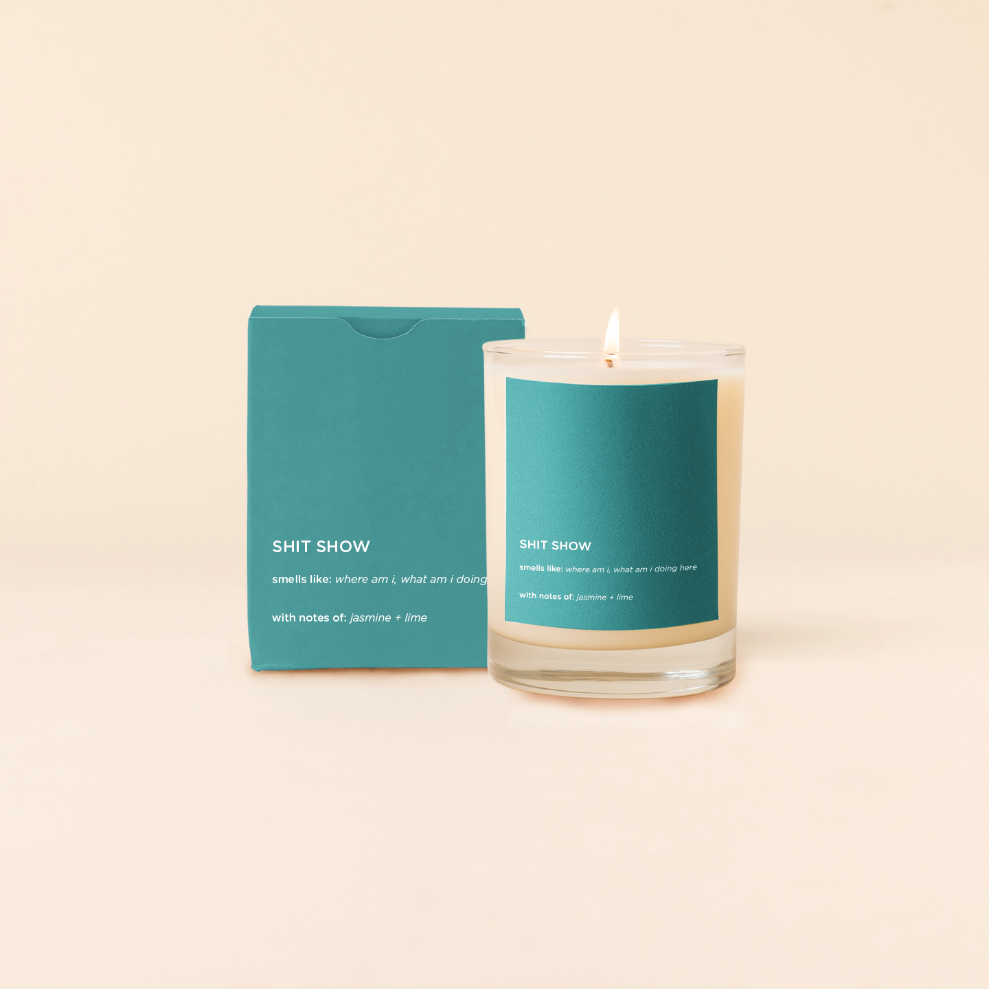Sassy Rocks Glass Candle