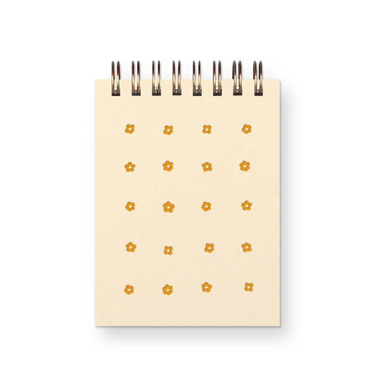 Flower Grid Mini Jotter Notebook