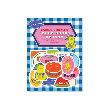 Fresh Fruit Labels Stickers